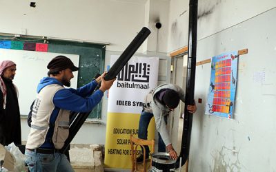 Stove Heaters Warm Classrooms in Syria