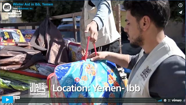 Emergency Winter Relief in Ibb Yemen 2019