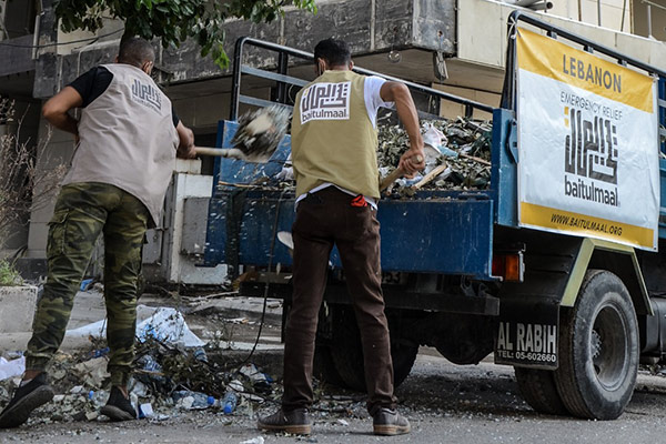 Baitulmaal on the Ground in Lebanon Providing Assistance