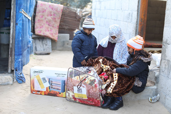 Winter Aid Delivered to 120 Families in Gaza