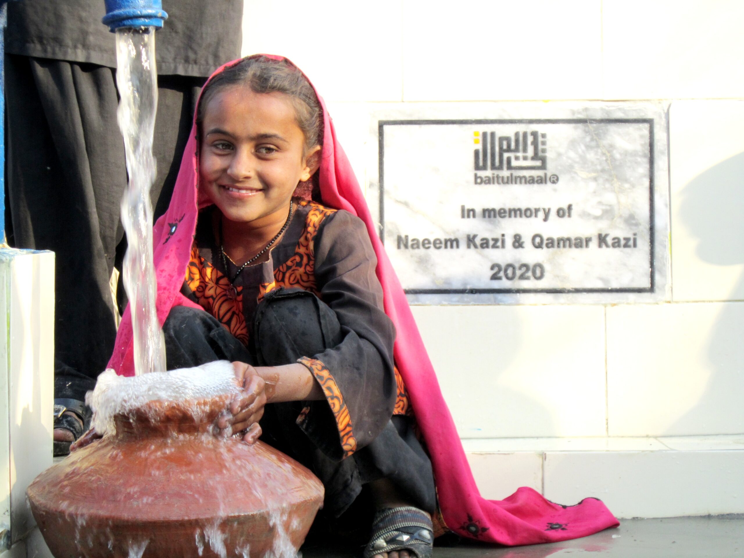 Water well in Pakistan Kheero Shah village in Sindh