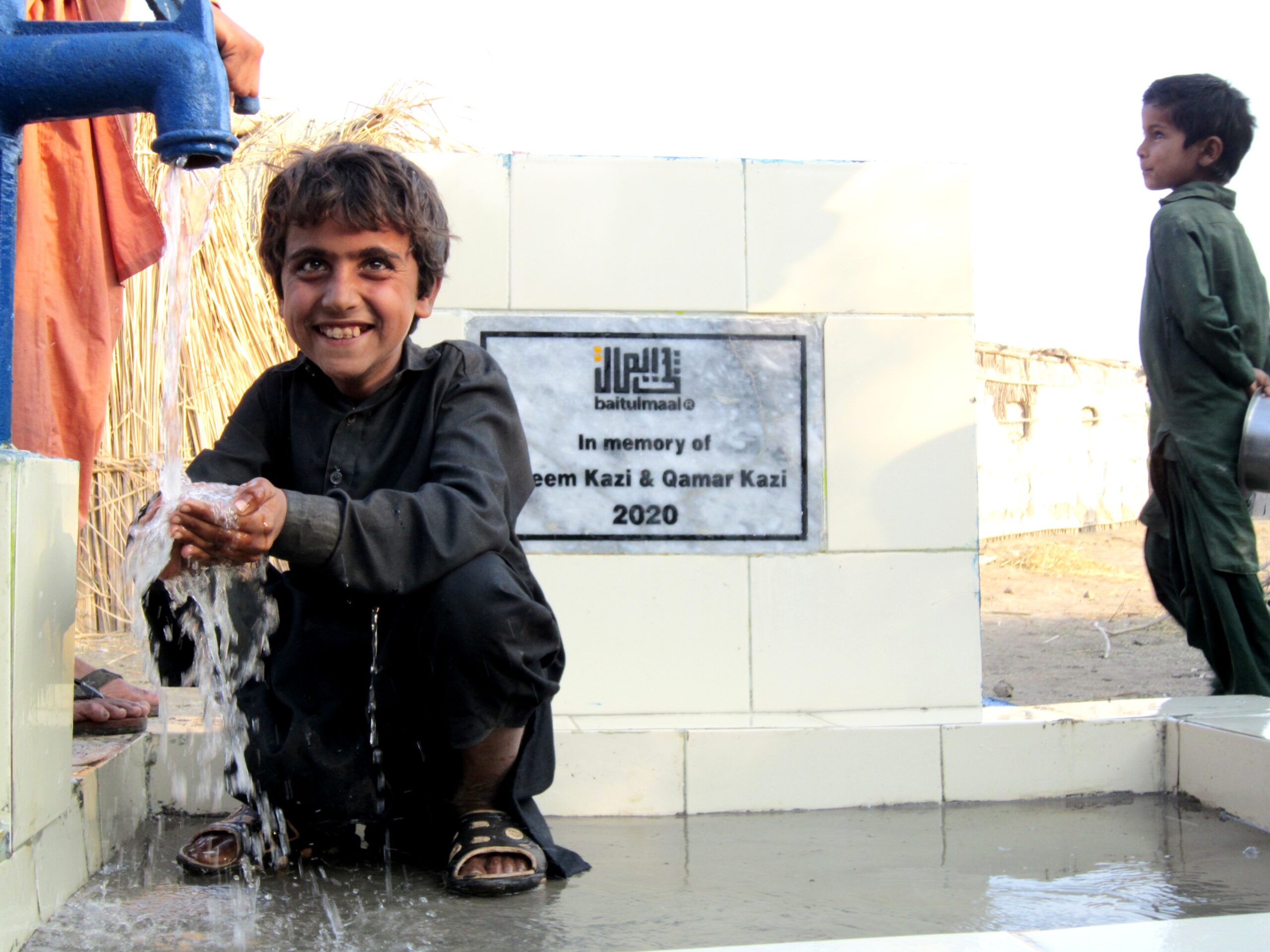 Water well in Pakistan Kheero Shah village in Sindh