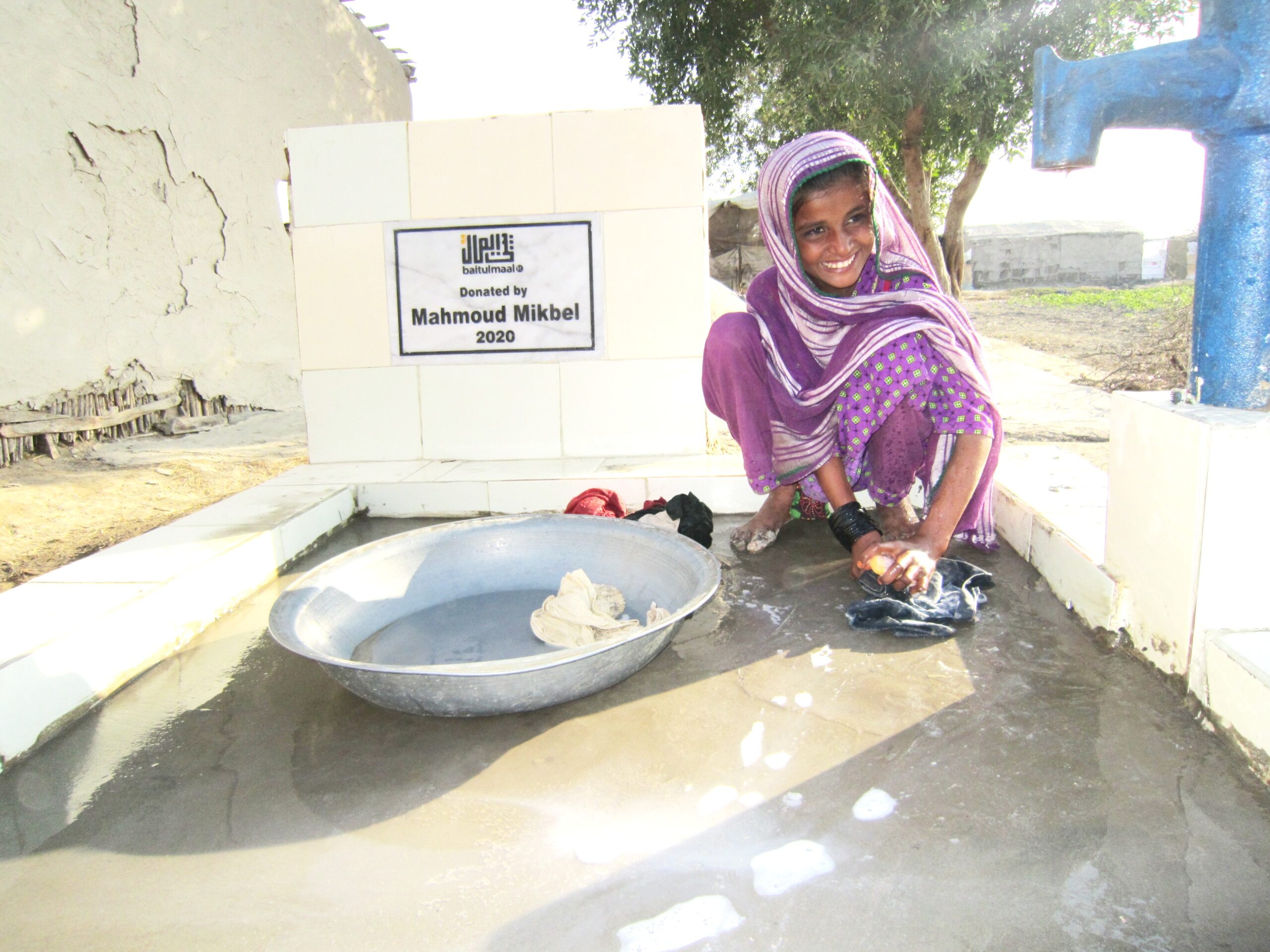 Water well in Pakistan Rabu Jat village in Sindh
