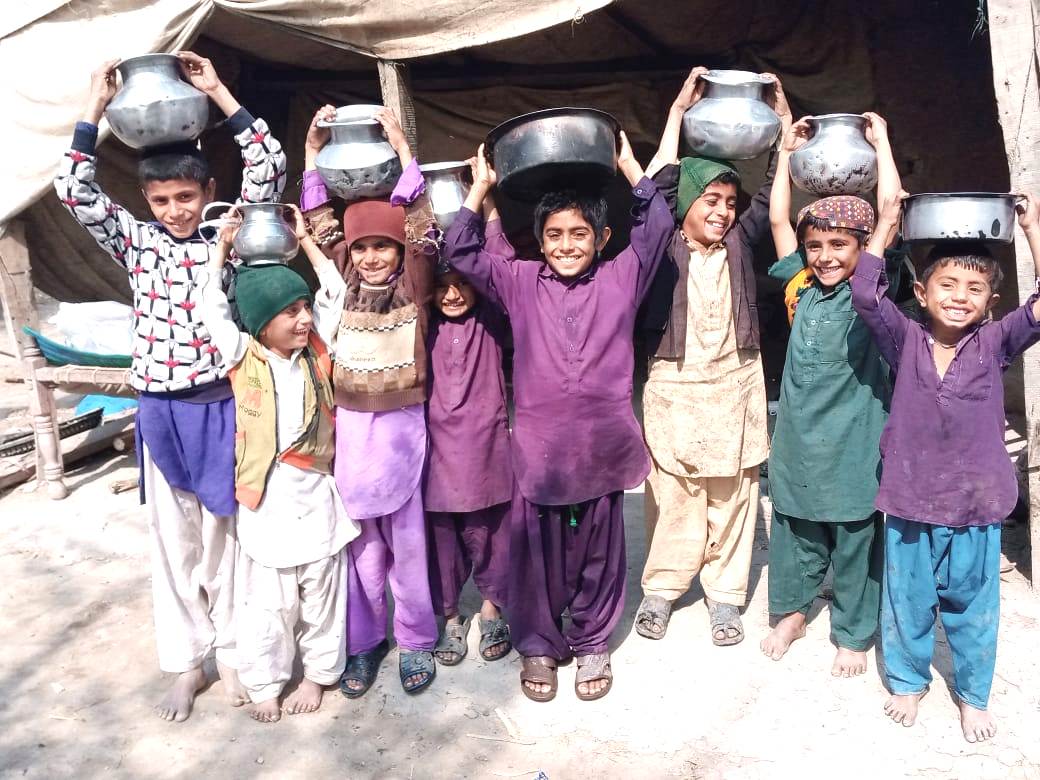 Water well in Pakistan Allah Dino Jat village in Sindh