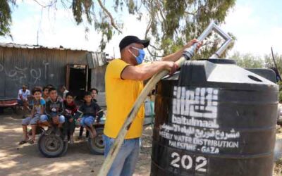 300 Water Tanks Refilled in Gaza