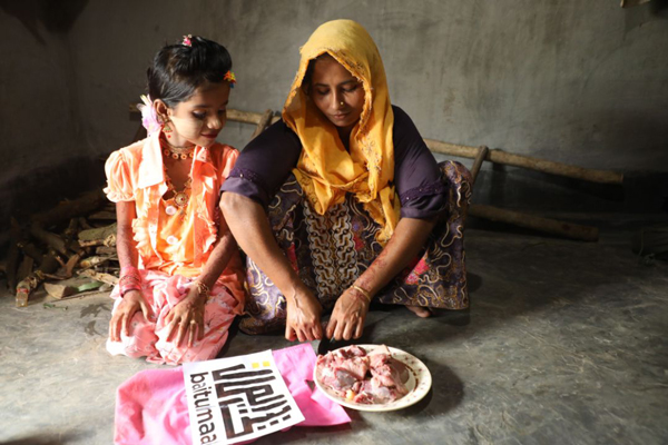 Rohingya Refugees Receive Fresh Meat for 8,648 Meals