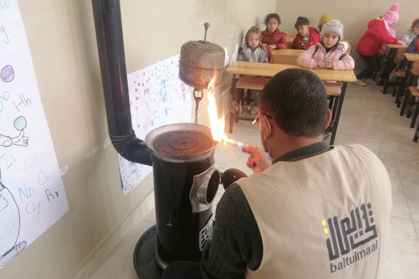 Syrian Children, Refugee Families and Schools Prepared for Winter