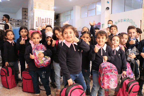 300 Displaced Syrian Children Return to School with Smiles