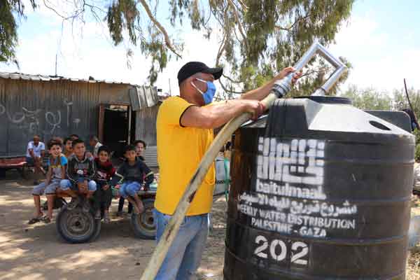 Gaza water tanks