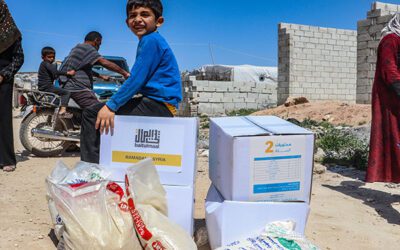Displaced Syrian Families Receive Food for 441.9K Ramadan Meals