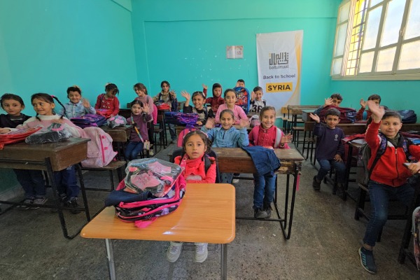 Baitulmaal Delivers Back-to-School Kits to 500 Vulnerable Children in Syria